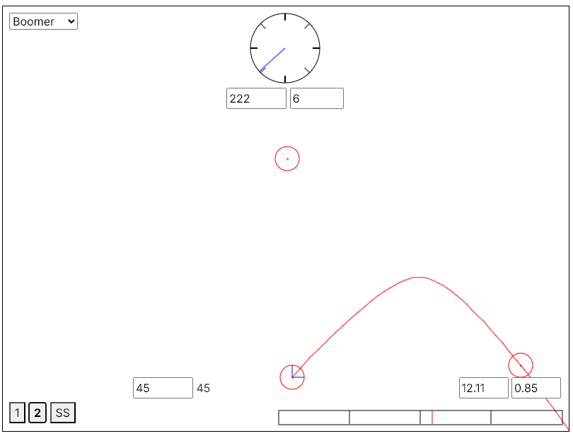 Screenshot of the simulator